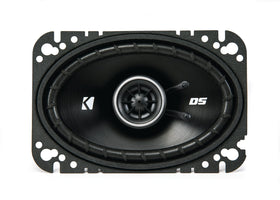 KICKER DSC460 4x6 coaxial pair viewed from front for clear car audio