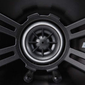KICKER DSC670 surround edge close-up emphasizes durability.