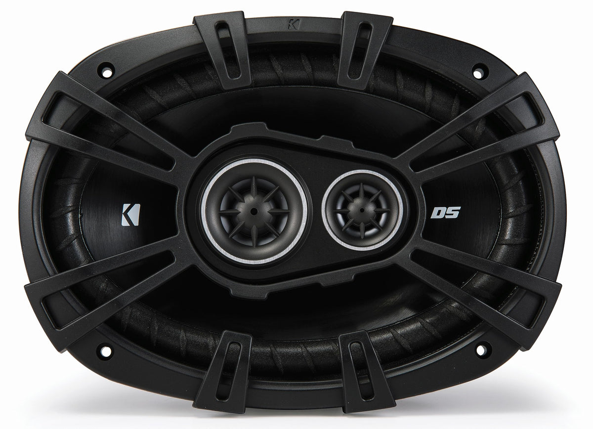 KICKER DSC6930 6x9 pair view showing full-range speakers for richer vehicle audio