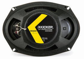 KICKER DSC6930 grille compatibility showing protected speaker profile