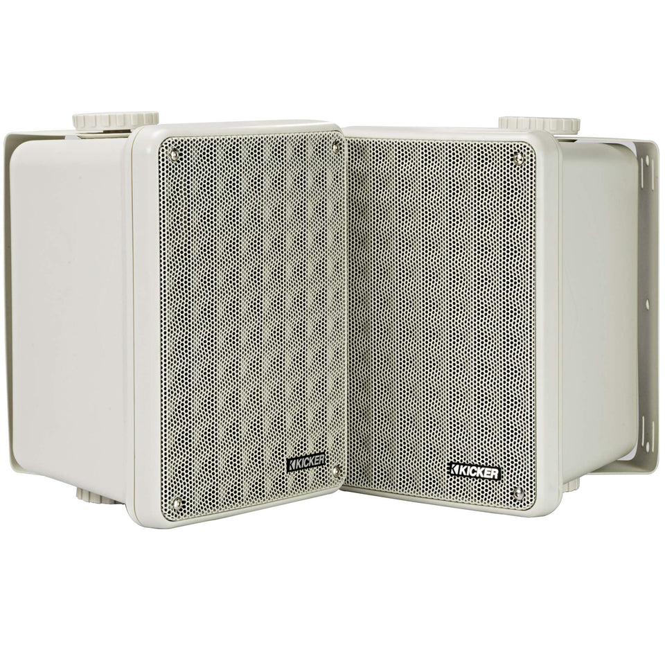 KICKER KB6B 6.5-inch woofer delivers clear outdoor sound for patios and decks.