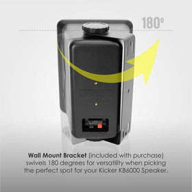 KICKER KB6B 8-ohm load supports efficient playback with home receivers.