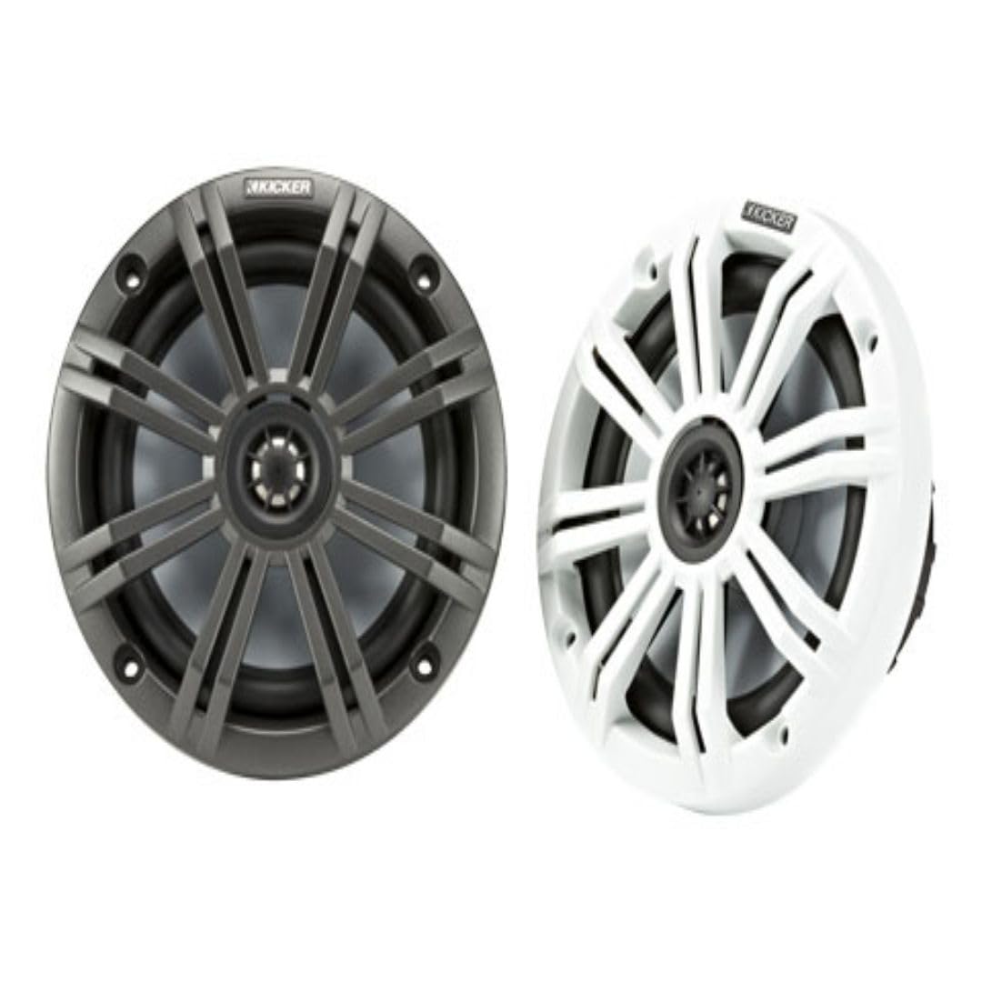 KICKER KM65 6.5-inch marine coaxial speaker delivers clear onboard sound