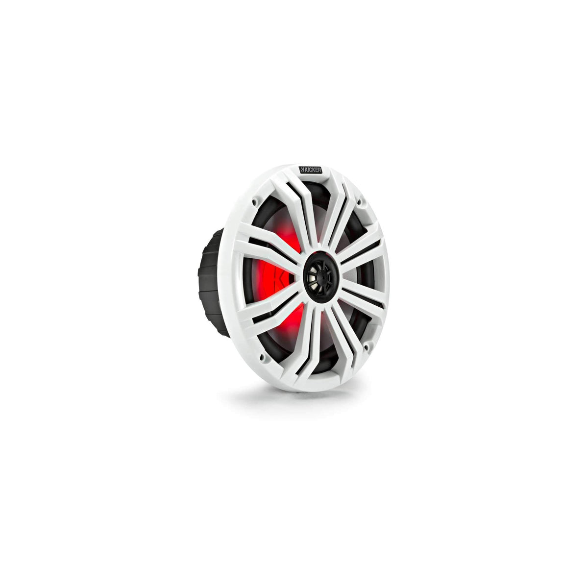 Santoprene surround detail on KM8 indicates durable, flexible suspension