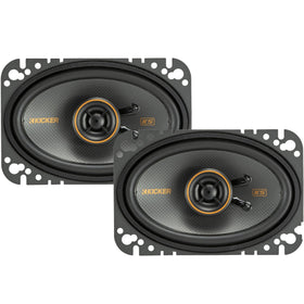 KICKER KS-Series 4x6 front view highlights compact fit for many vehicles and clear audio