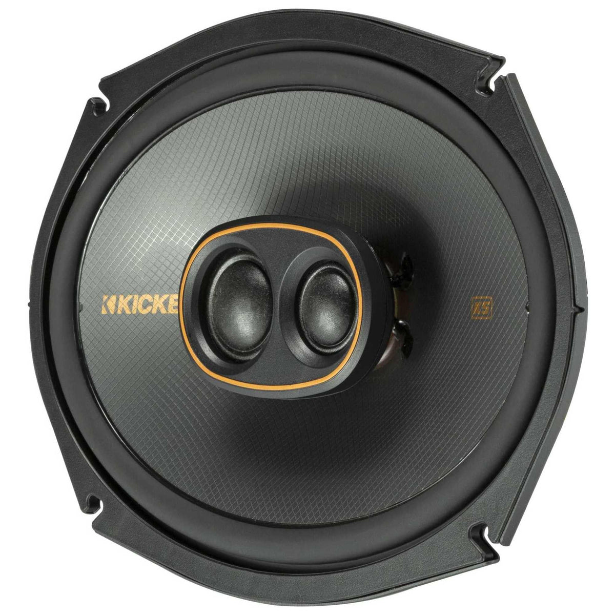 KICKER 1-inch tweeters with compact design for easy install.
