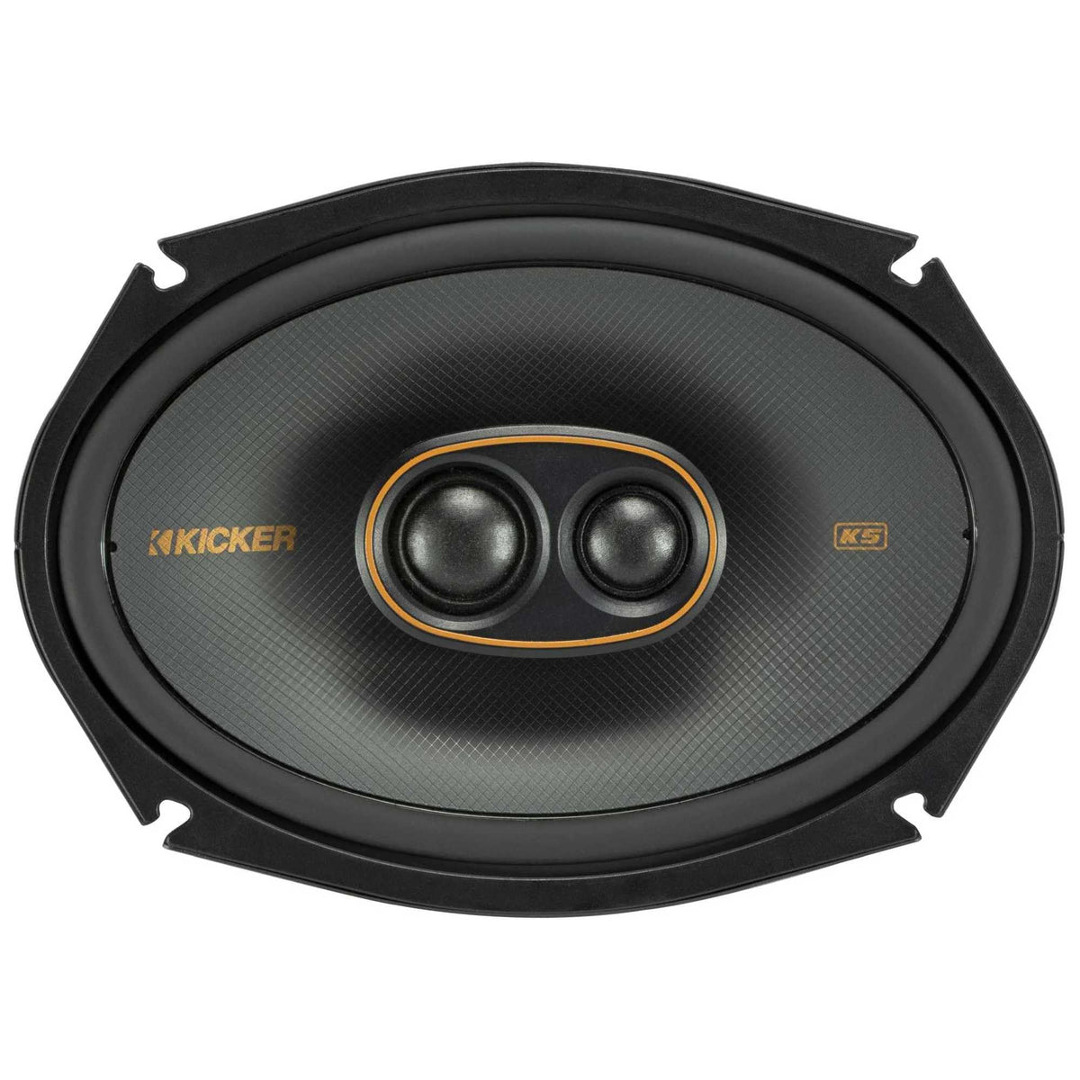 KICKER KS-Series woofer cone provides detailed midrange and strong bass.