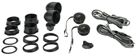 KICKER KST2504 grilles included for protected, clean installation.