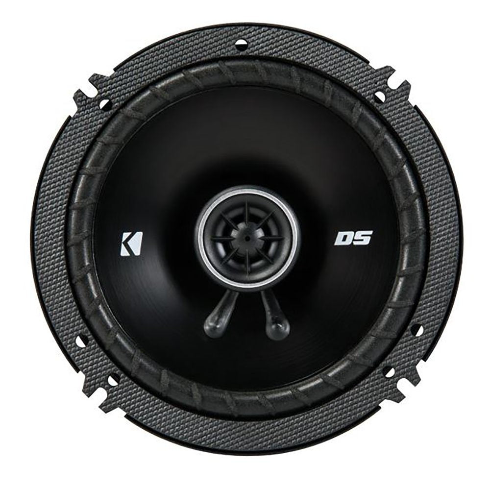 KICKER logo on grille signals brand-ready upgrade for your ride.