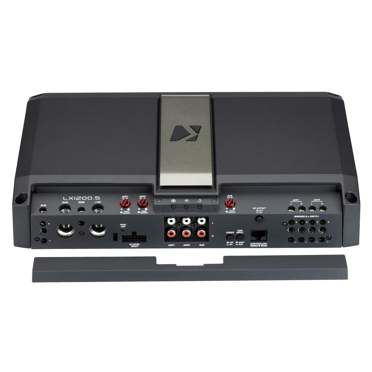 KICKER LX1200.5 efficient class-D design for cooler operation