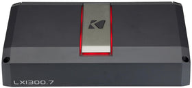 KICKER LX1300.7 front panel shows all-in-one power for full car audio setup