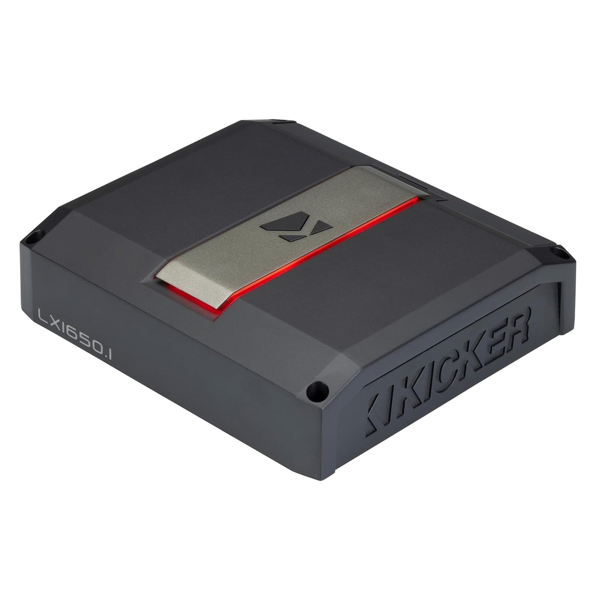 KICKER LX1650.1 class-D heatsink design for cooler, efficient power.