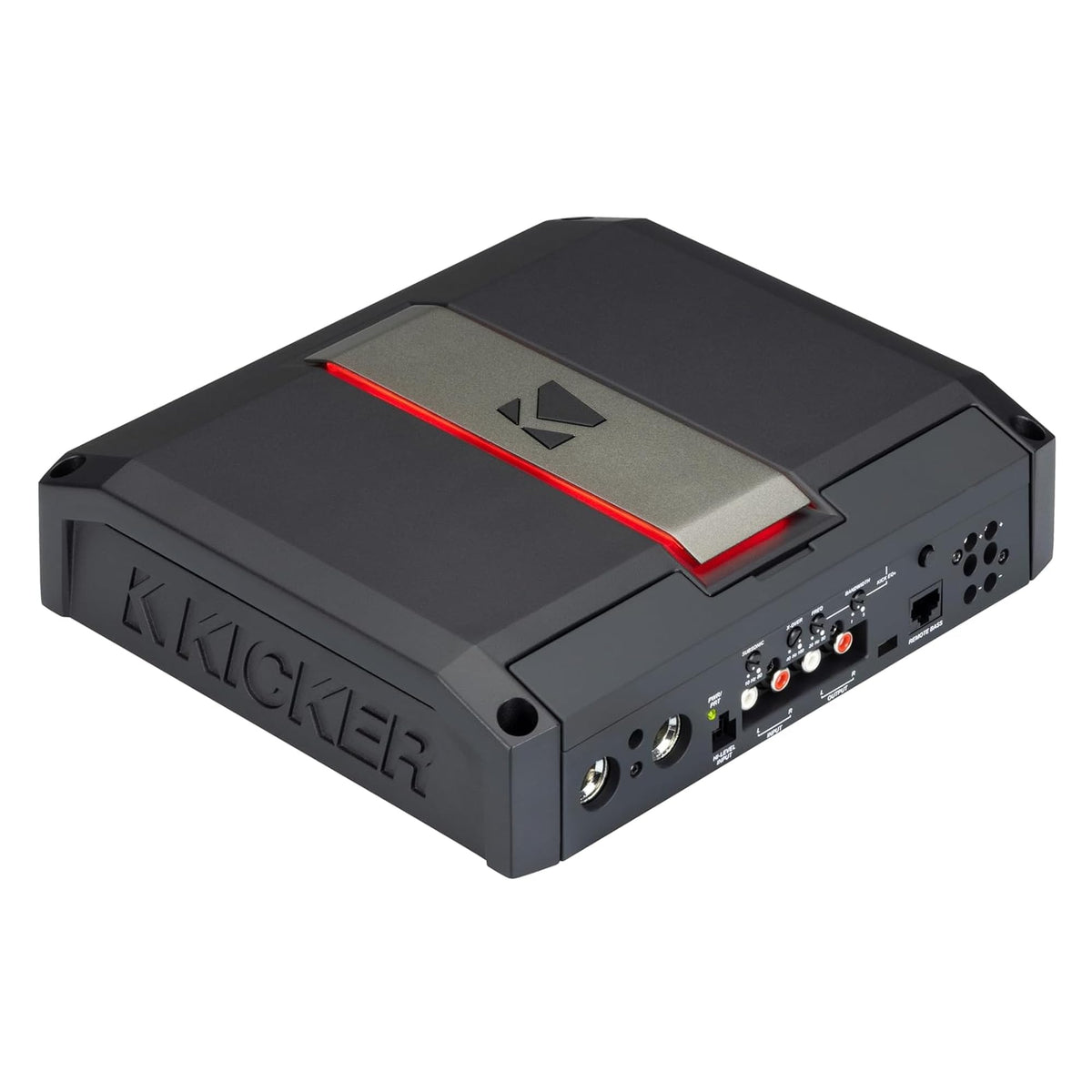 KICKER LX1650.1 parametric bass boost for precise tuning.