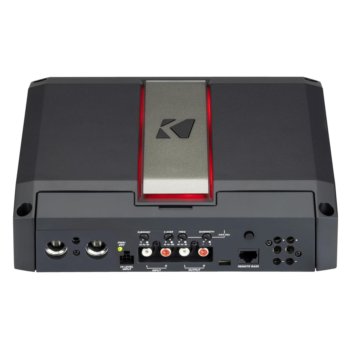 KICKER LX1650.1 SHOCwave2.0 boosts bass depth and clarity.