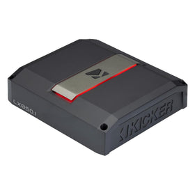 KICKER LX850.1 class-D architecture emphasizes efficiency and heat management