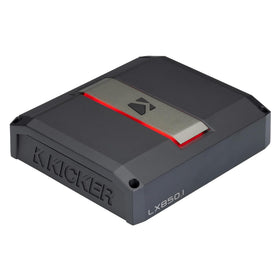 KICKER LX850.1 rack-mount-ready profile for discreet sub setups