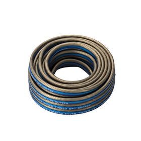 KICKER Q-Series twisted-pair wire illustrates noise-reduction setup for car audio.