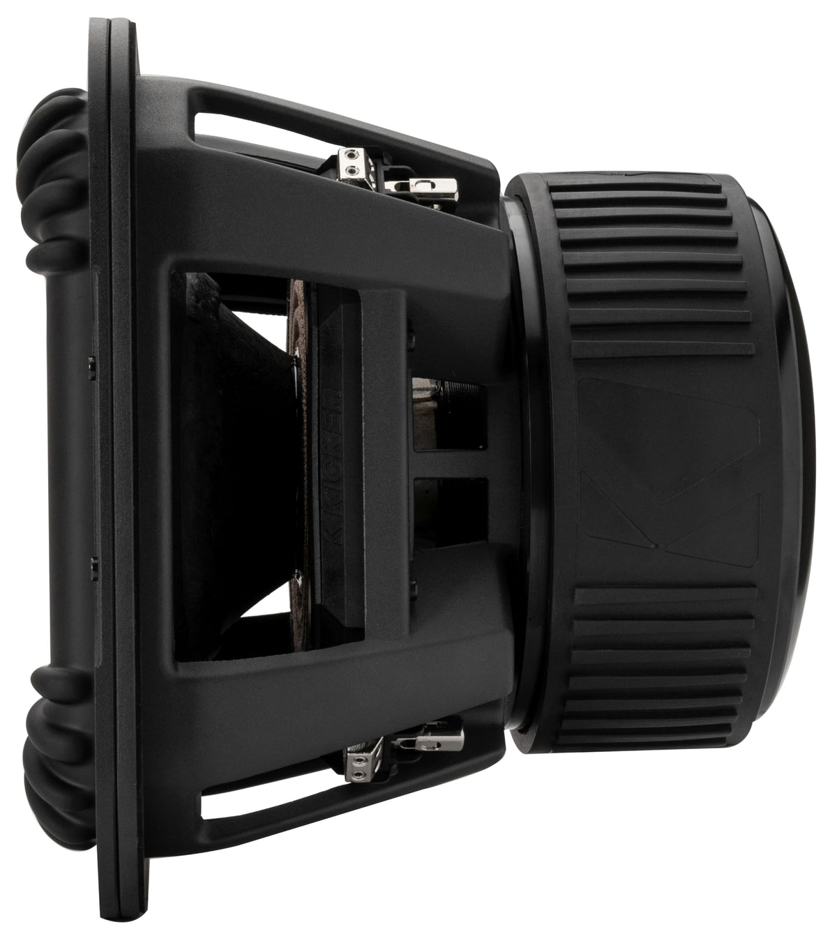 KICKER SoloX L7X 12-inch cone emphasizes durable pulp cone construction