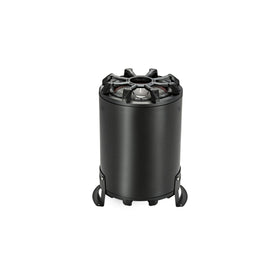 KICKER TB8 passive radiator on the opposite side adds deeper, louder bass.