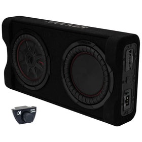 KICKER TRTP10 down-firing enclosure under seat delivering compact bass