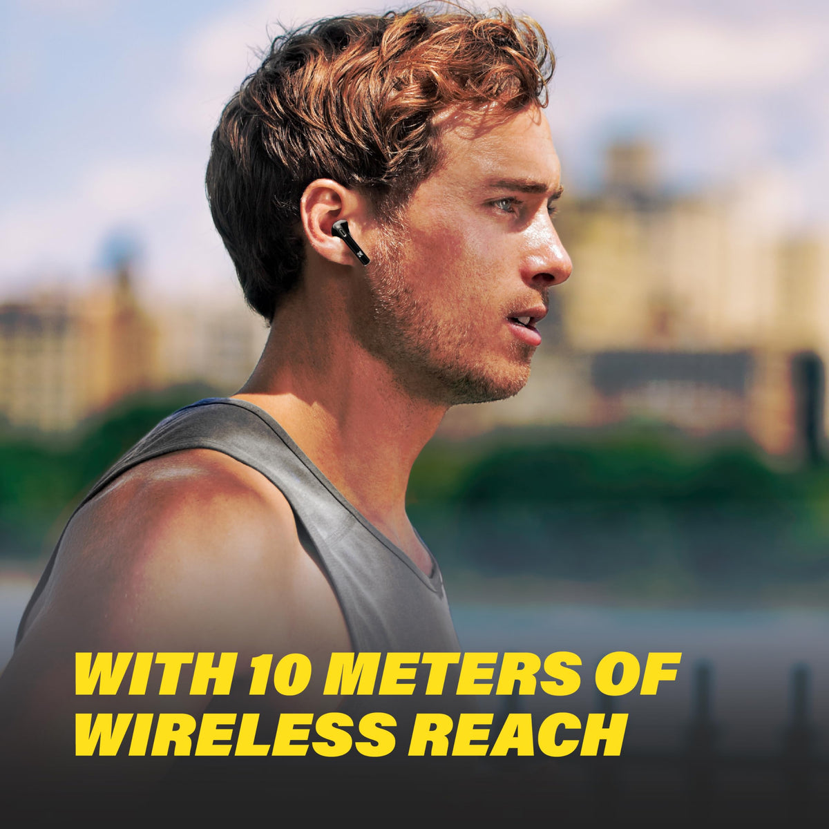 KICKER TWS1 sweat and water resistance suits workouts and outdoor use.