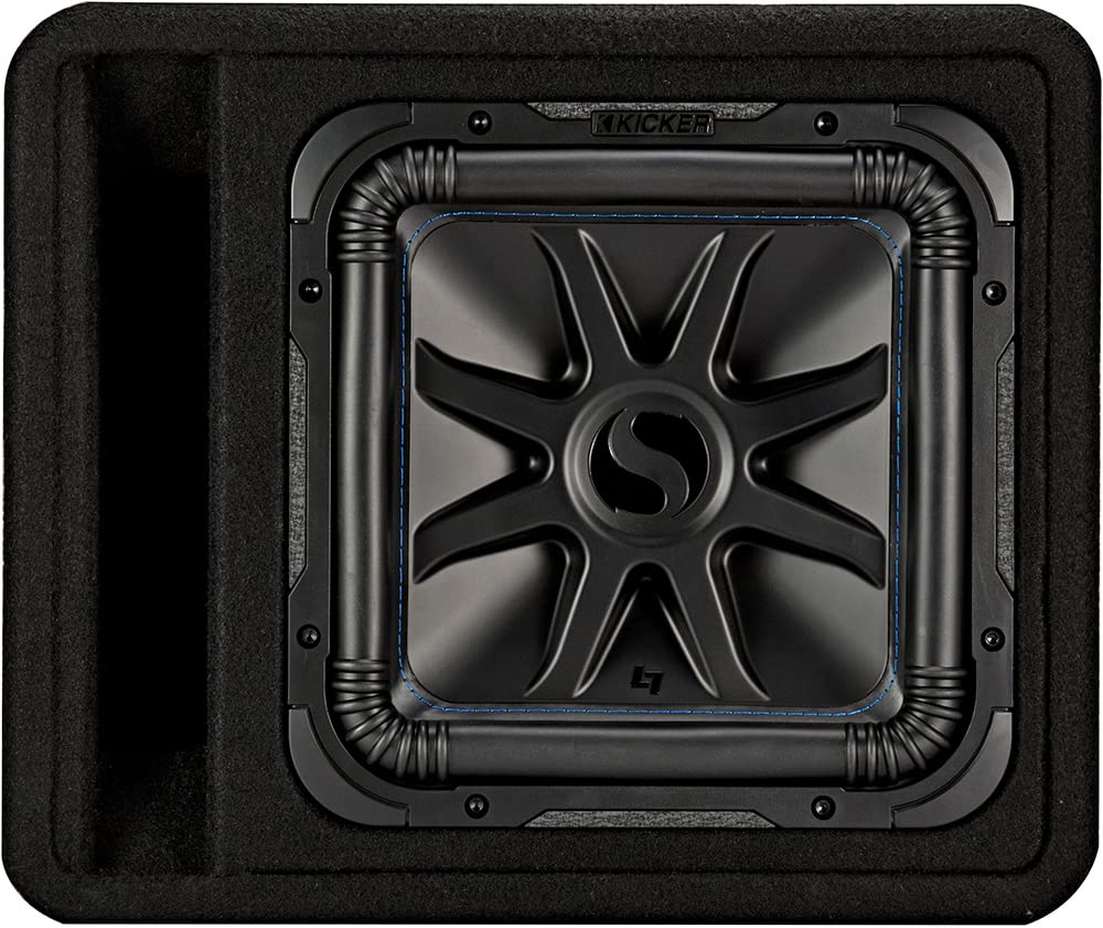 KICKER VL7S122 vented enclosure detail highlighting airflow design