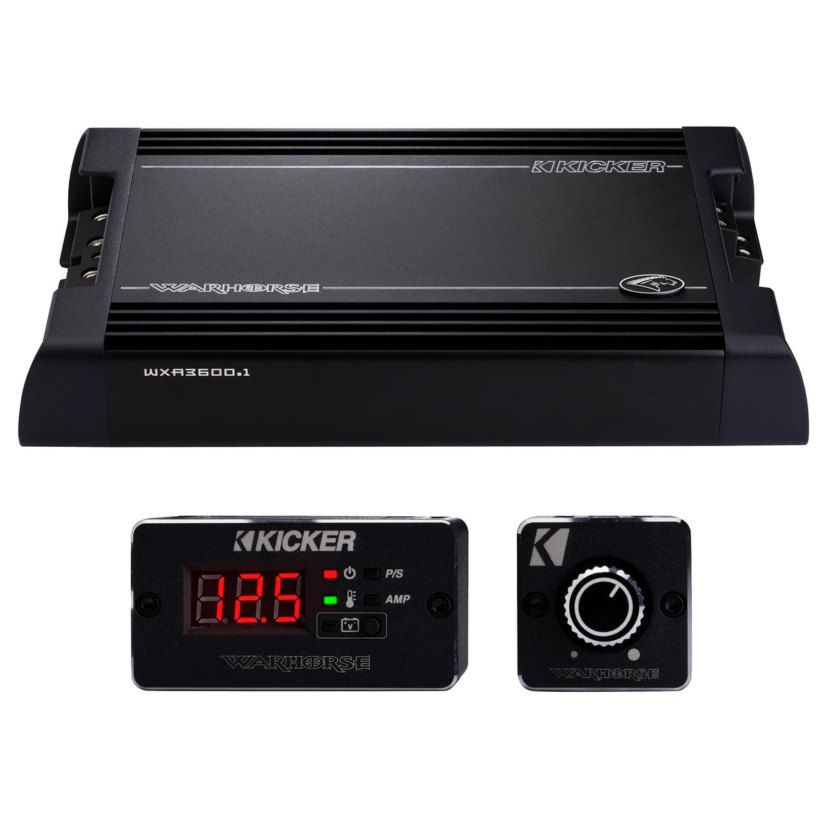 KICKER Warhorse WXA3600-1 power output for loud bass sessions
