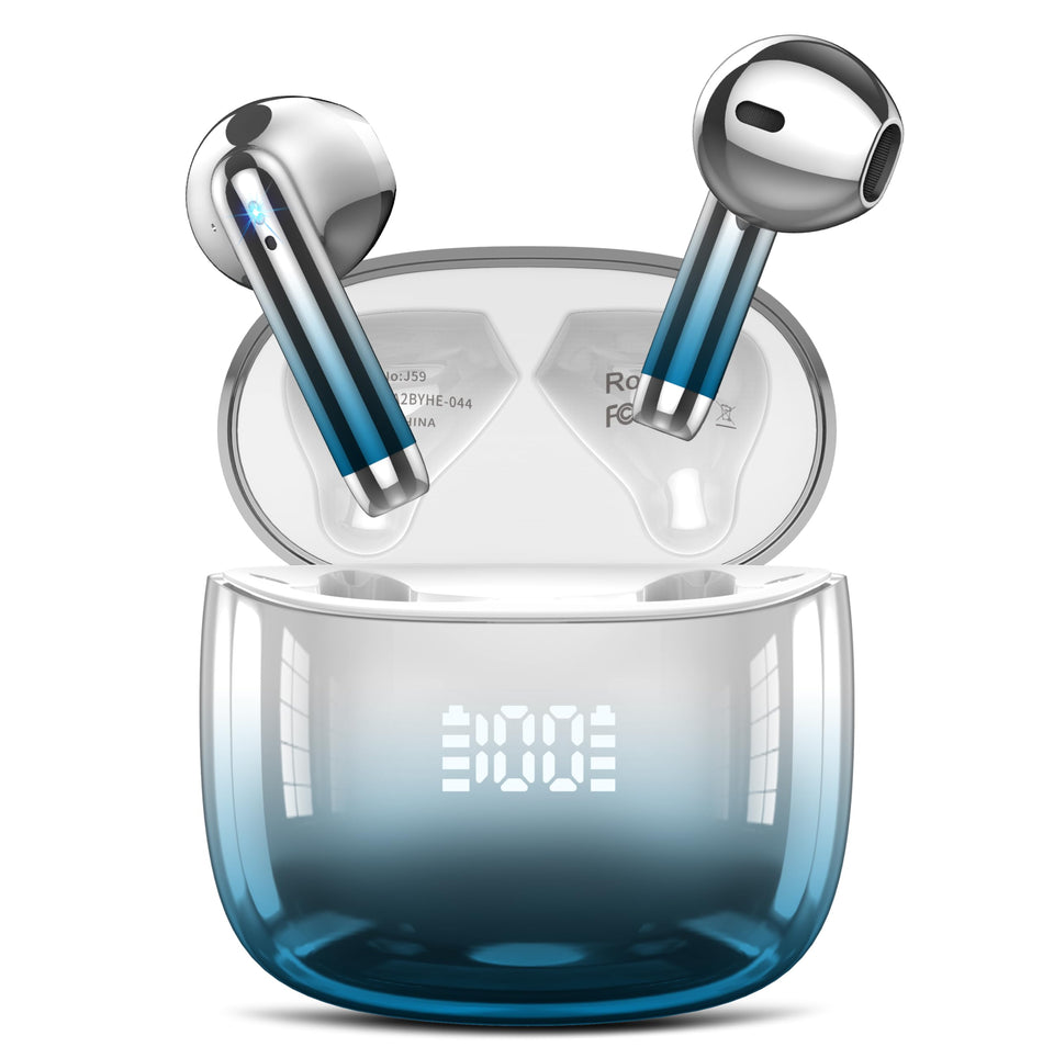 Kicoeon Earbuds with LED power display for quick battery checks on the go.