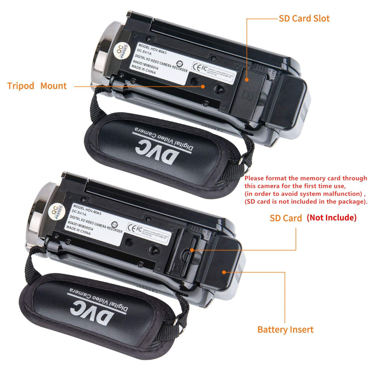 kicteck video camera camcorder 16x zoom for distant subjects with clarity