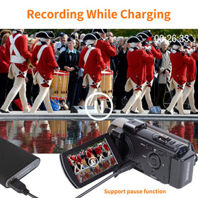 kicteck video camera camcorder webcam mode for online chats and streaming