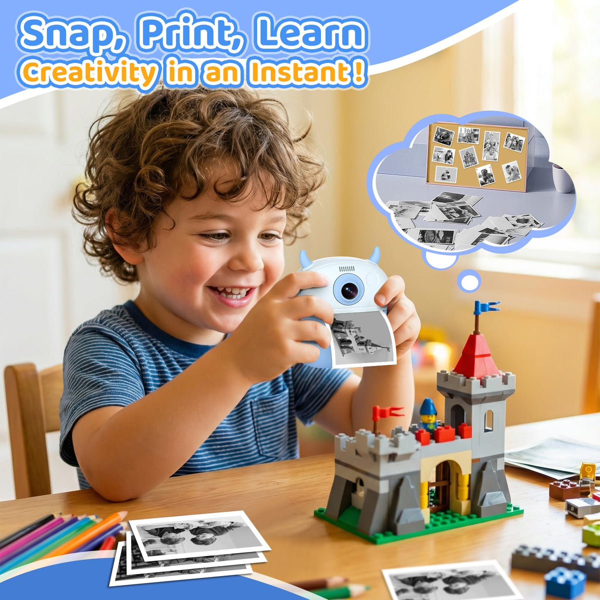 Kidagins Kids Camera thermal paper rolls expand creative printing opportunities.