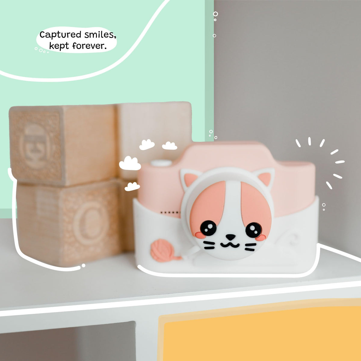 Kidamento HD video mode lets kids record mini scenes.