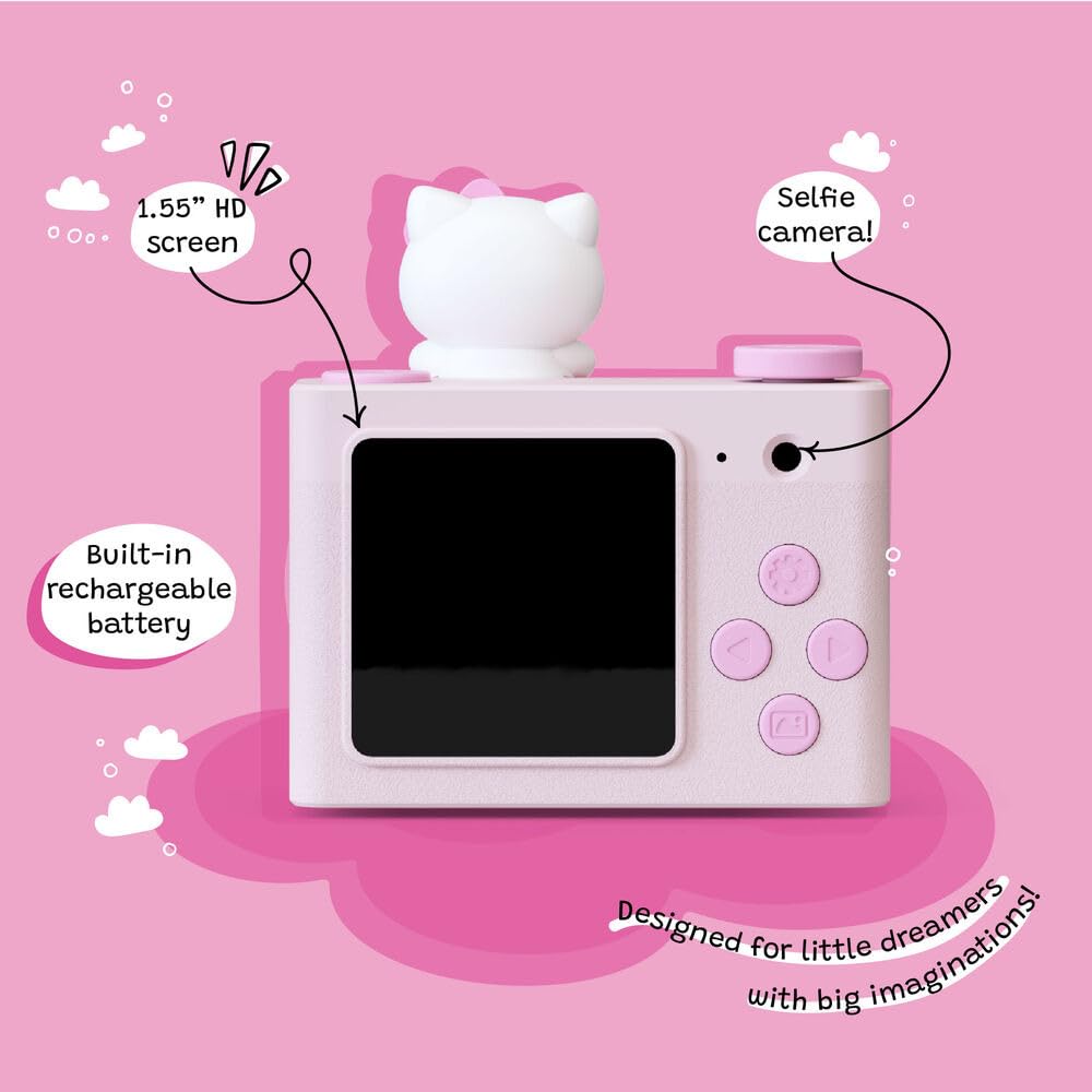 Kidamento Hello Kitty camera side view compact and portable