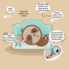 Durable silicone casing on Kidamento K Zippy the Sloth for rough play protection