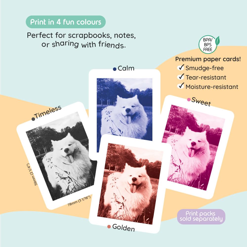 Kidamento kiimento ink-free thermal printing keeps prints clean and simple