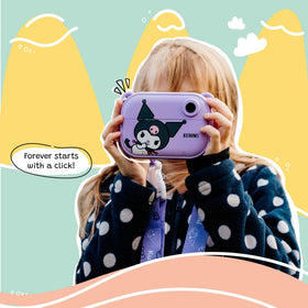 Kidamento Kuromi paper roll prints up to 70 black and white photos.