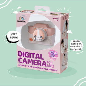 Kidamento selfie timer mode encourages group photos and pose ideas.