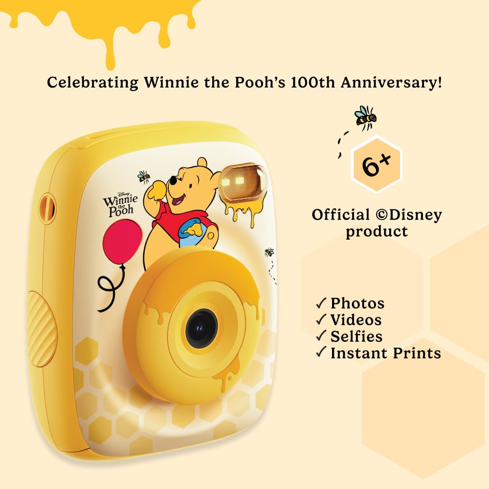 Kidamento Winnie the Pooh camera selfie mode enables easy self-portraits