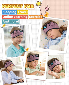Adjustable headband grows with kids for lasting use