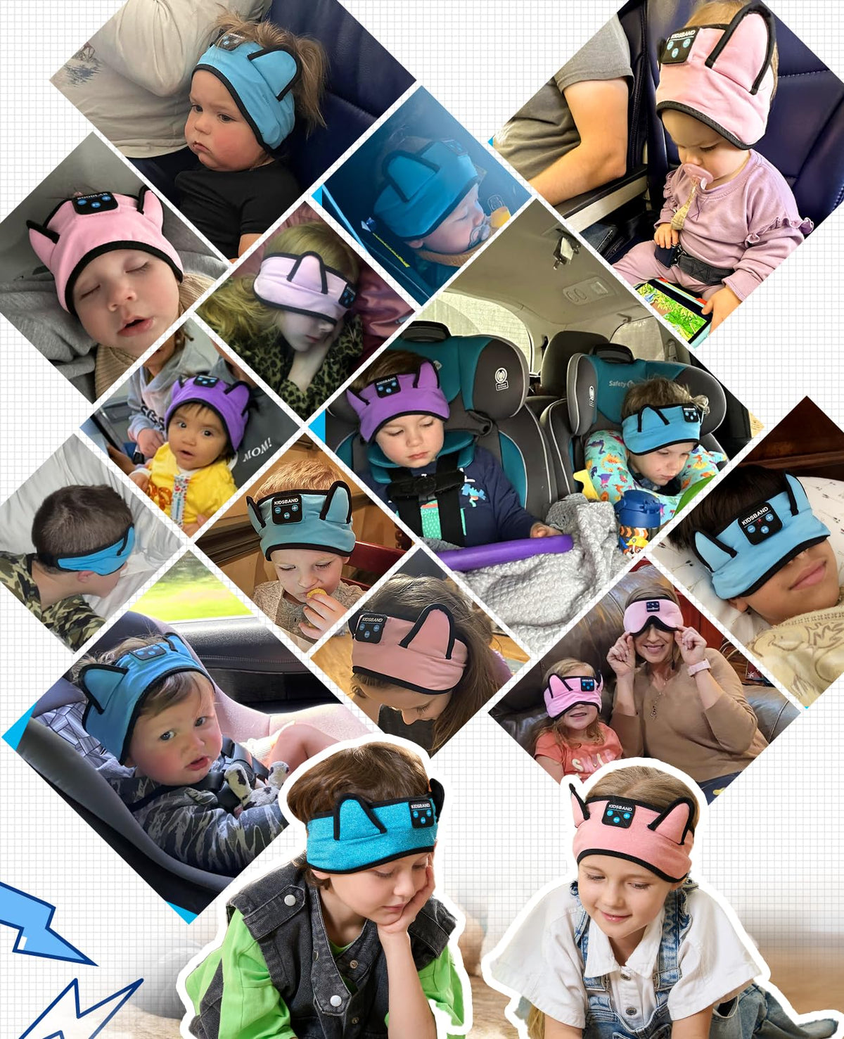 Ideal for plane travel with kid-friendly fit