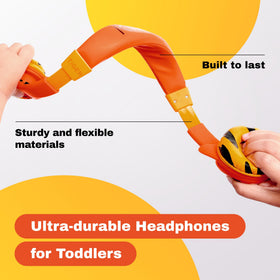 Kidrox close-up of cushioned ear pad for comfort and quieter listening