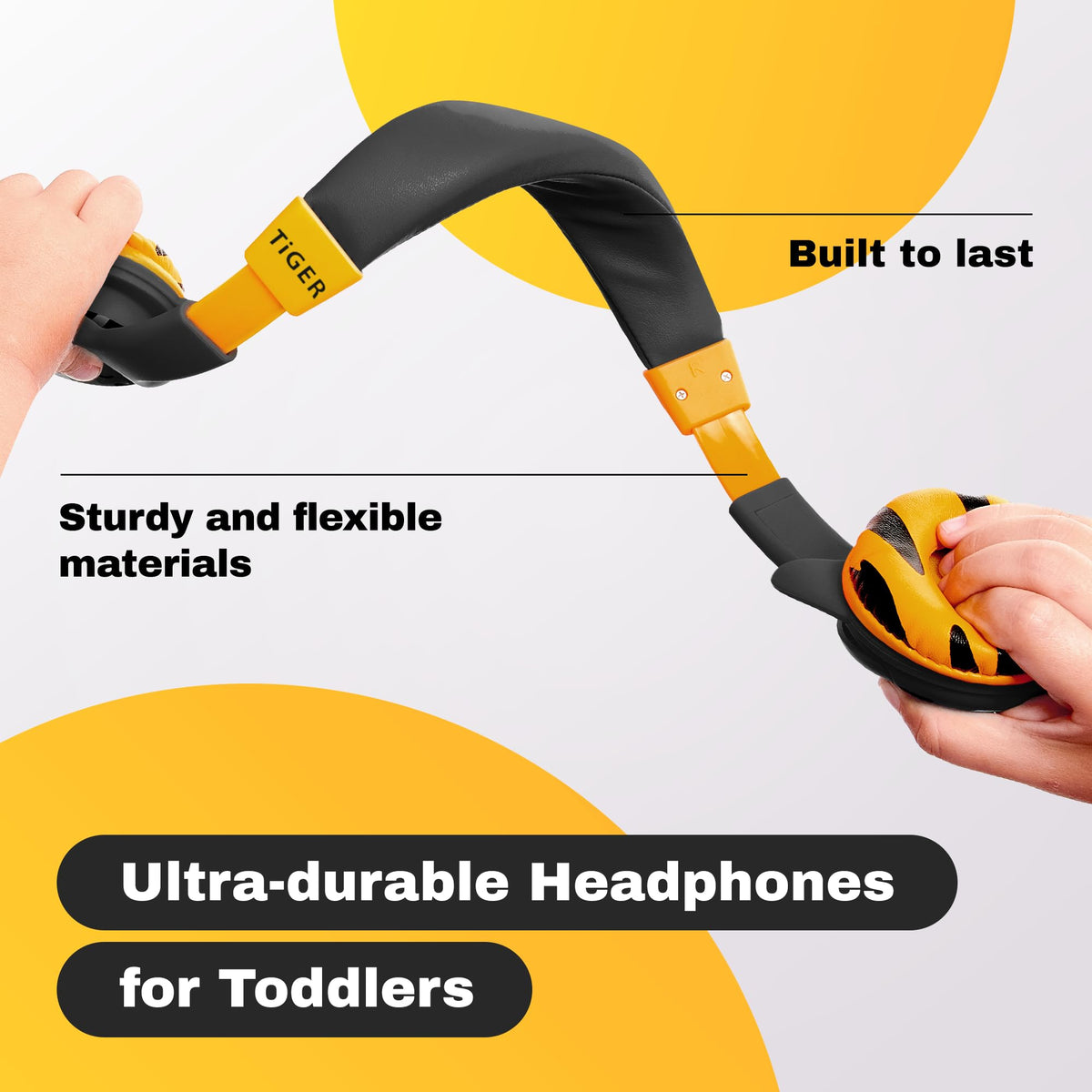 Kidrox side profile highlighting earcup shape and secure listening benefit