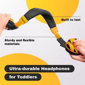 Kidrox side profile highlighting earcup shape and secure listening benefit