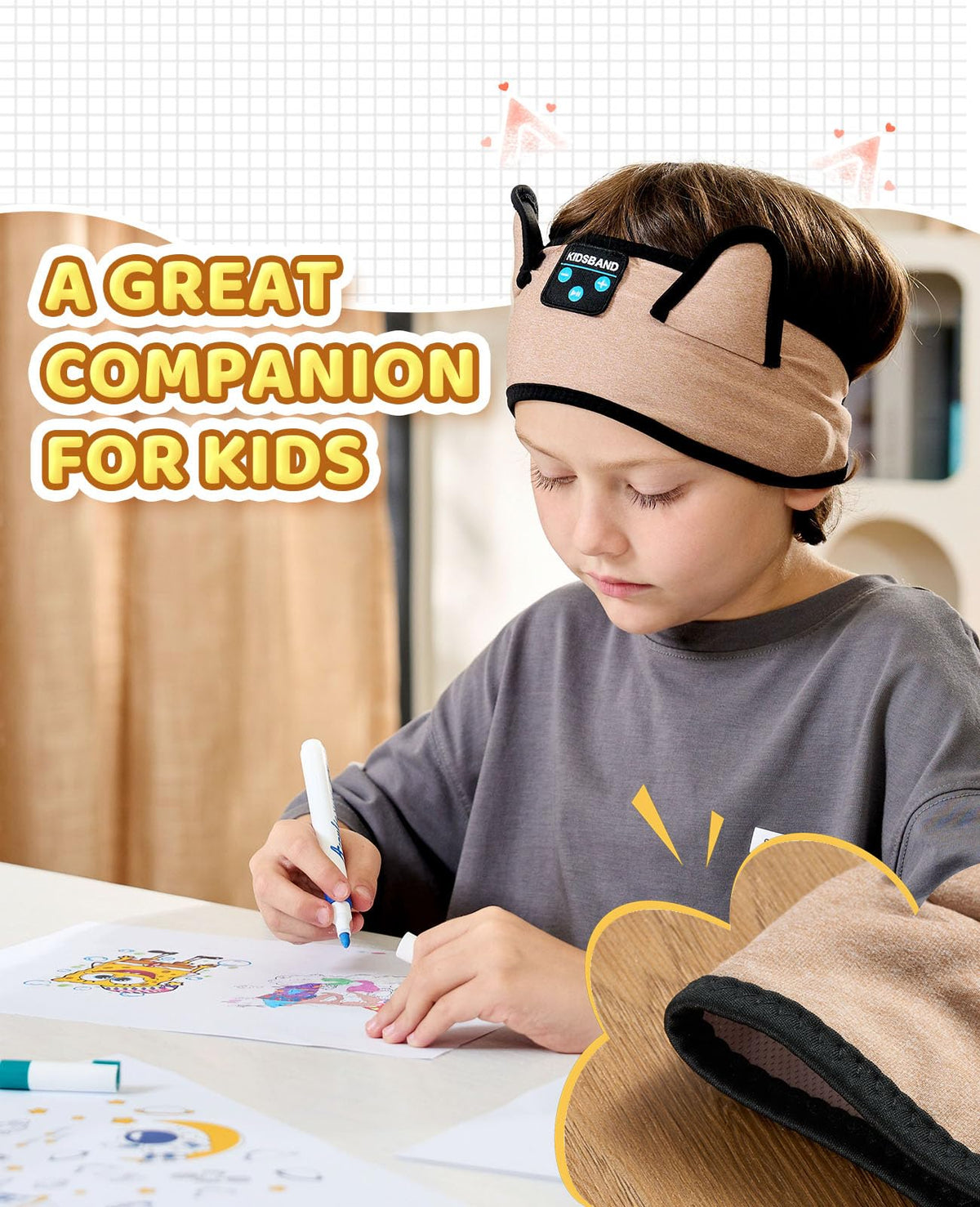 KIDSBAND adjustable back strap fits securely without pressure