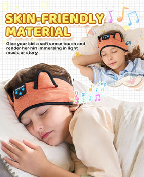 KIDSBAND bluetooth kids headphones offer wireless listening for classroom or travel