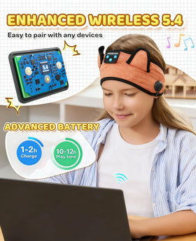 KIDSBAND foldable portable headphones fit easily in school bags