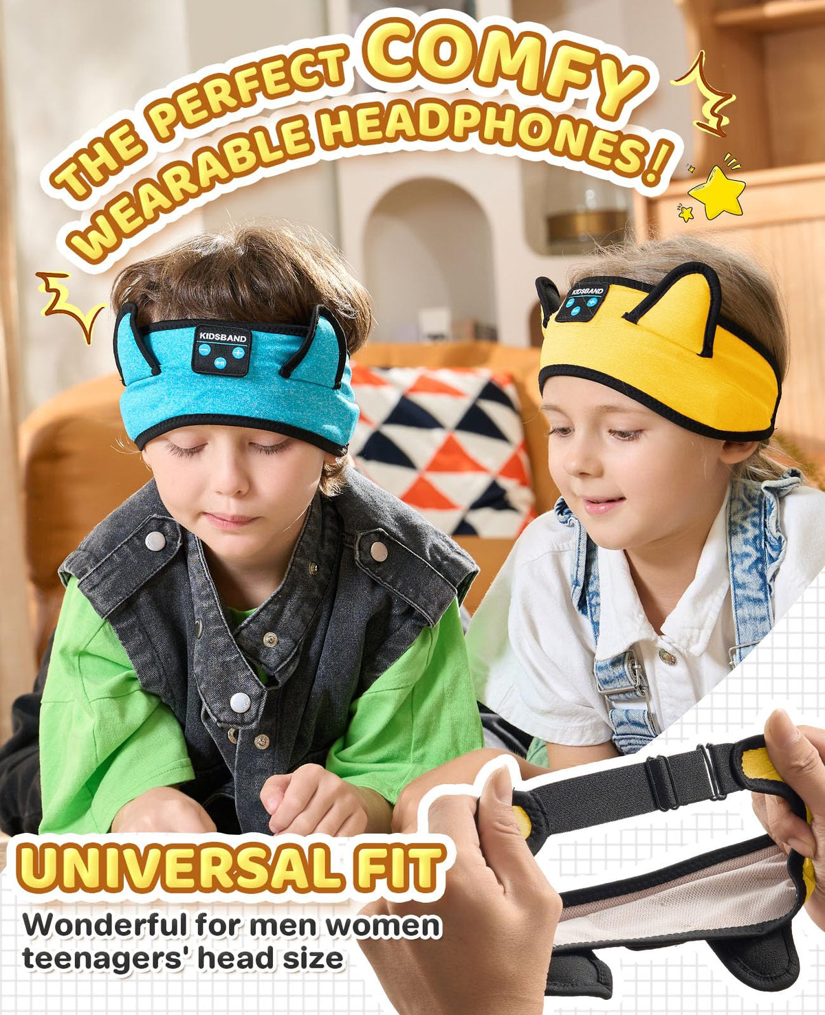 KIDSBAND HD microphone provides clear speech during calls.