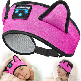 KIDSBAND headband headphones worn by a child for comfortable listening on the go.
