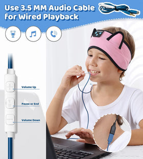 KIDSBAND built-in microphone and controls for hands-free use