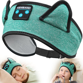 KIDSBAND kids headphones on plane for comfortable long flights